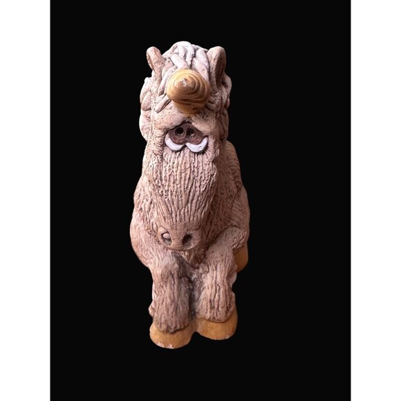 United designs  Unicorn Figurine Brown Textured spaghetti mane tail  Ceramic - Picture 5 of 8